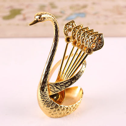 Luxury Swan Spoon Set