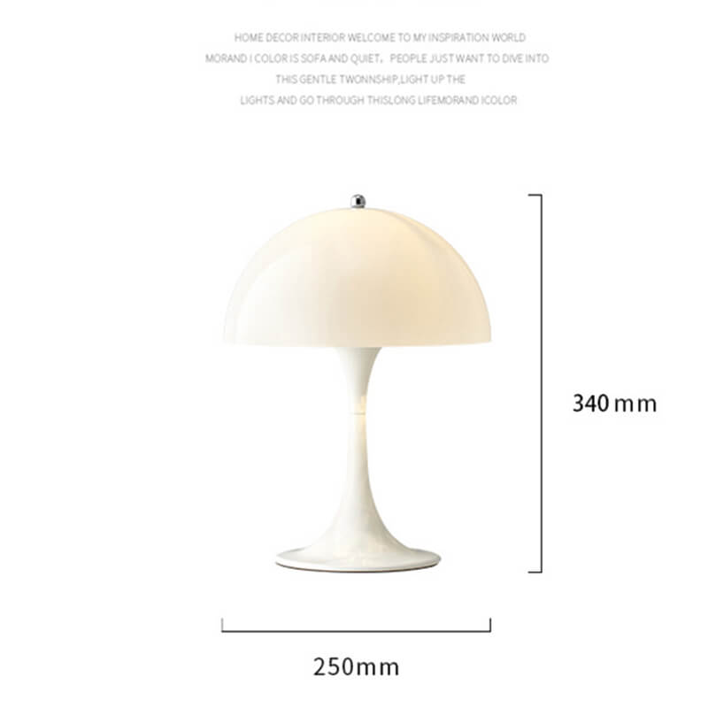 Romantic White Mushroom Table Lamp