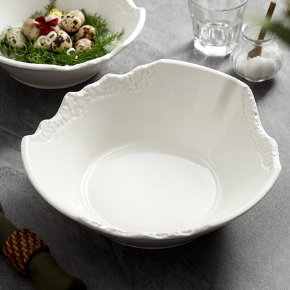 Notch Design Ceramic Bowl
