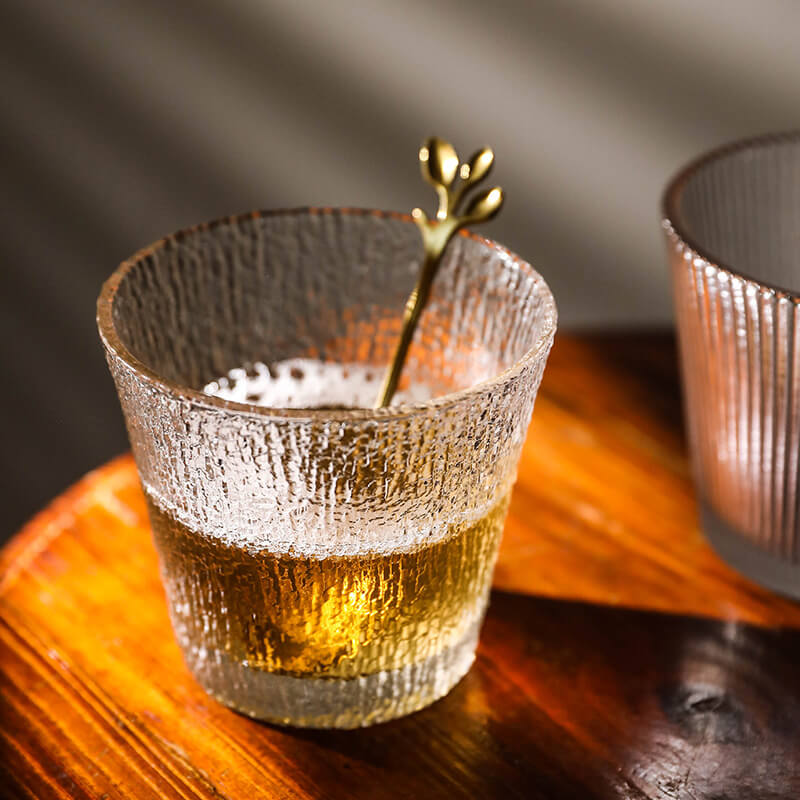Glacial Textured Whiskey Glass