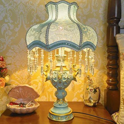 Blue Creative Luxury Bedroom Bedside Lamp