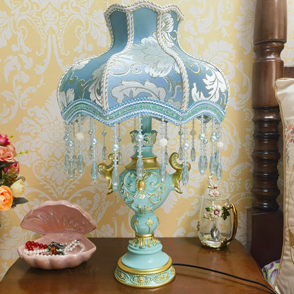 Blue Creative Luxury Bedroom Bedside Lamp