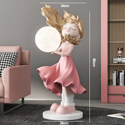 Moon Girl Home Decoration