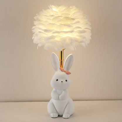 Rabbit Feather Table Lamp