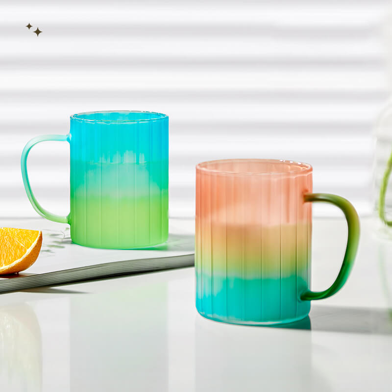 Rainbow Glass Cup