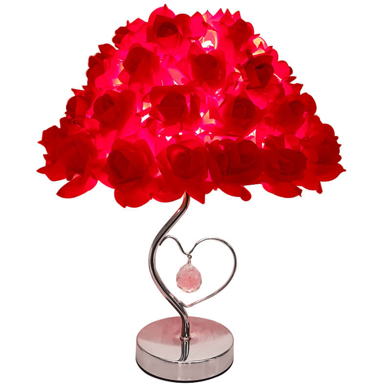 Rose Crystal Desk Lamp
