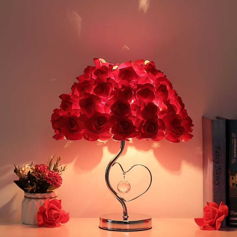 Rose Crystal Desk Lamp