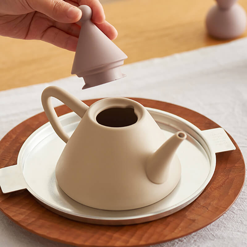 Small Pointed Hat Ceramic Teapot Set