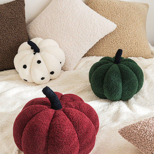 Solid Color Pumpkin Pillow