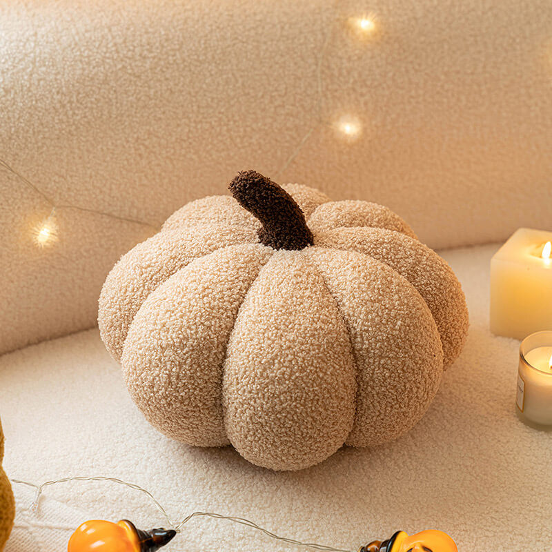 Solid Color Pumpkin Pillow