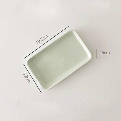 Solid Color Simple Square Ceramic Baking Pan