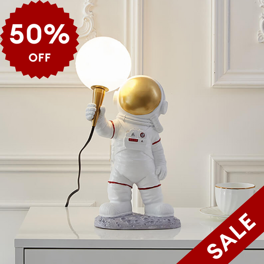 Spaceman Resin Table Lamp