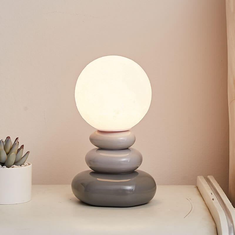 Stacked Stone Creative Table Lamp