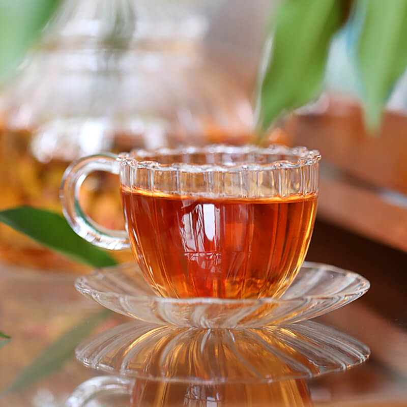 Striped Glass Teapot Set
