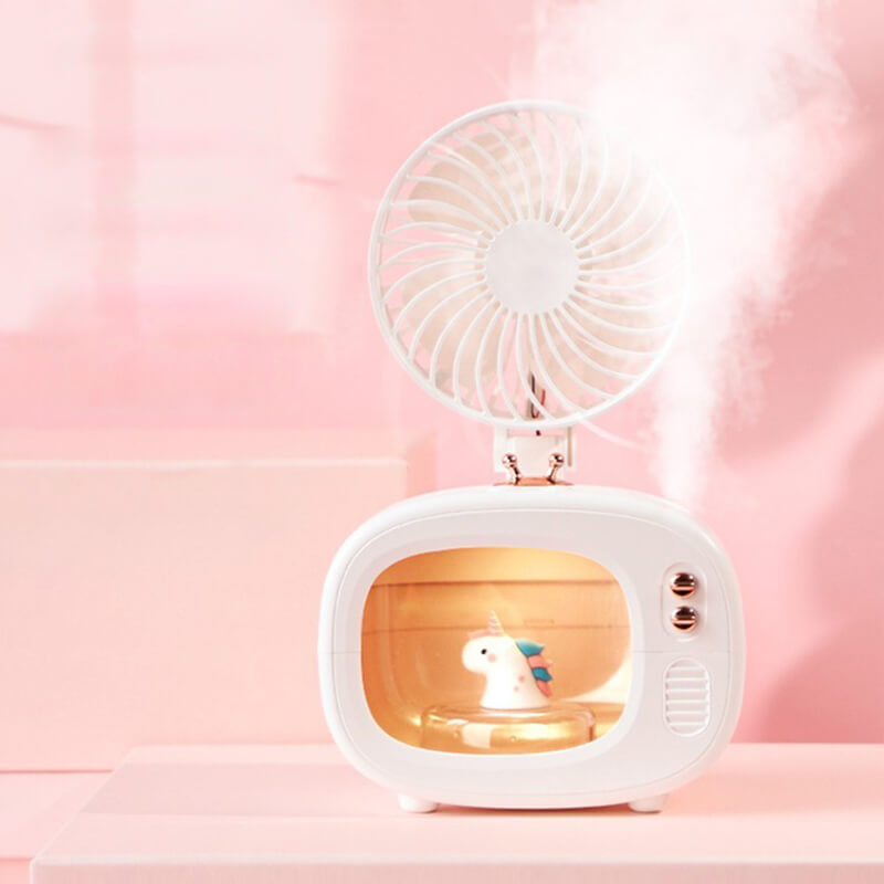 Summer Unicorn Humidifier Spray Fan