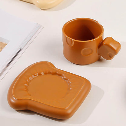 Toast Ceramic Cups and Saucers