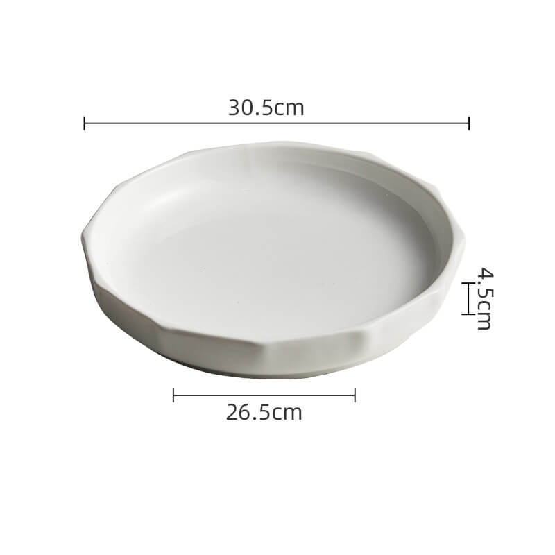 Vertical Ceramic Soup Plate
