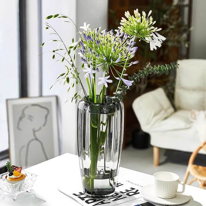 Vertical Grain Glass Vase