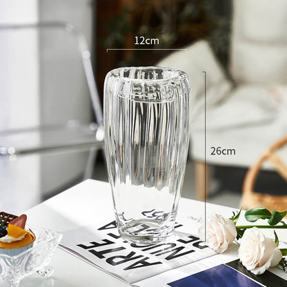 Vertical Grain Glass Vase