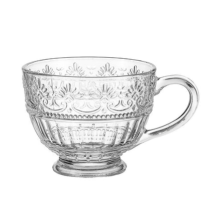 Vintage Embossed Glass Cup