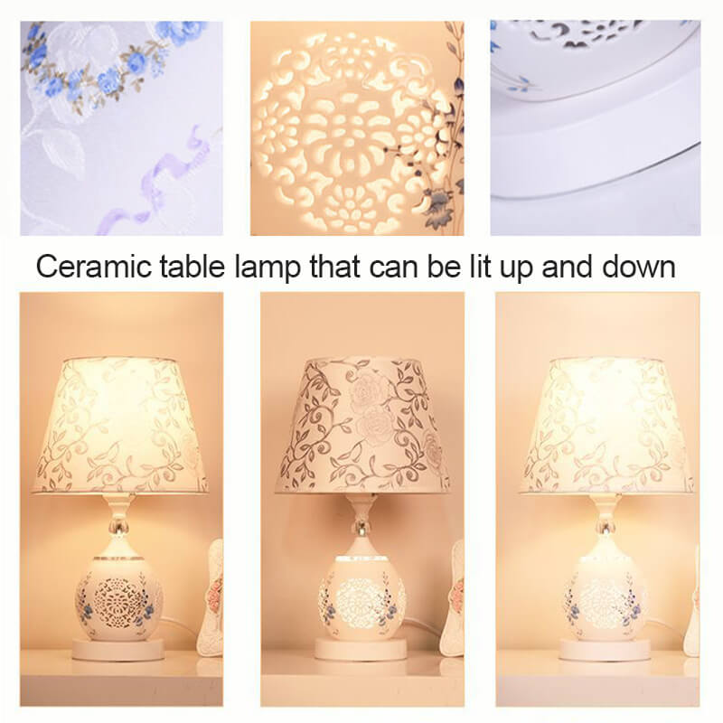Blue And White Porcelain Ceramic Table Lamp