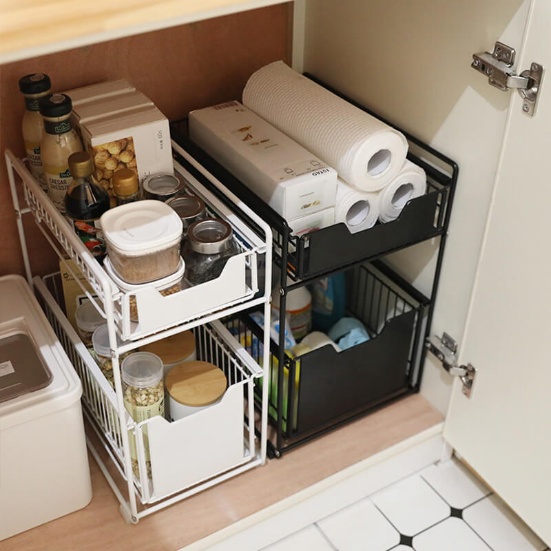 MOREUSHOP | Household Kitchen Storage Iron Rack – Moreushop®