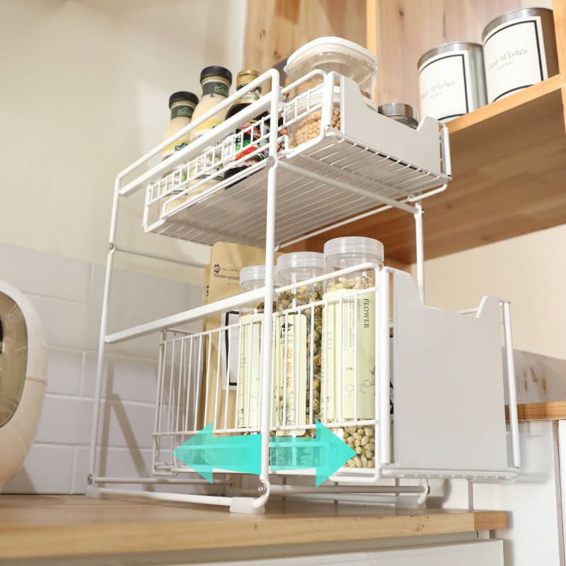 MOREUSHOP | Household Kitchen Storage Iron Rack – Moreushop®