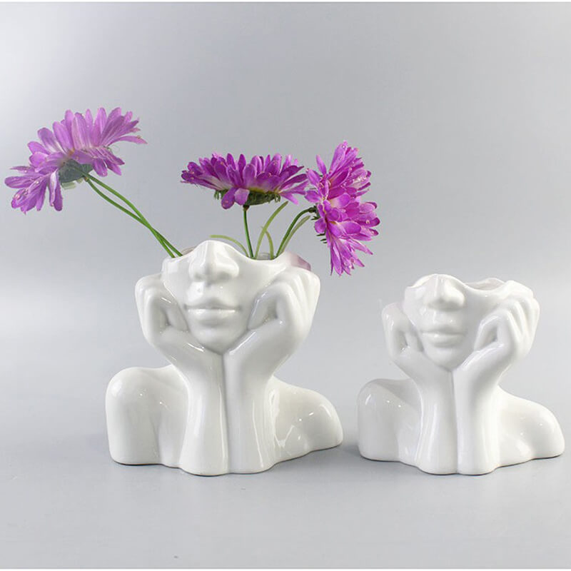 Portrait Art Ceramic Vases