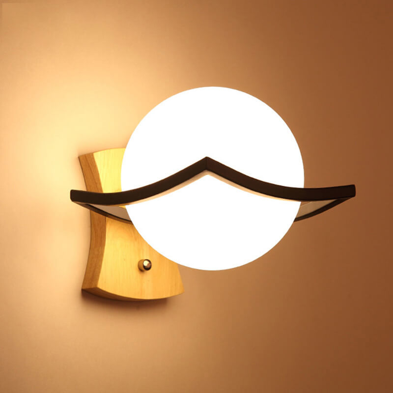 Solid Wood Wall Lamp