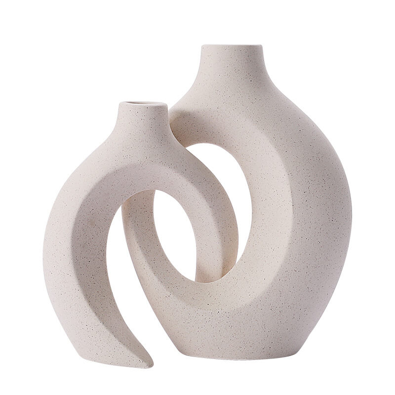 Creative White Ceramic Vase for Home Decoration