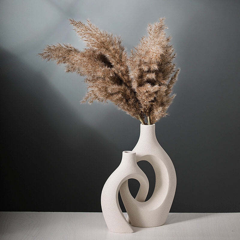Creative White Ceramic Vase for Home Decoration