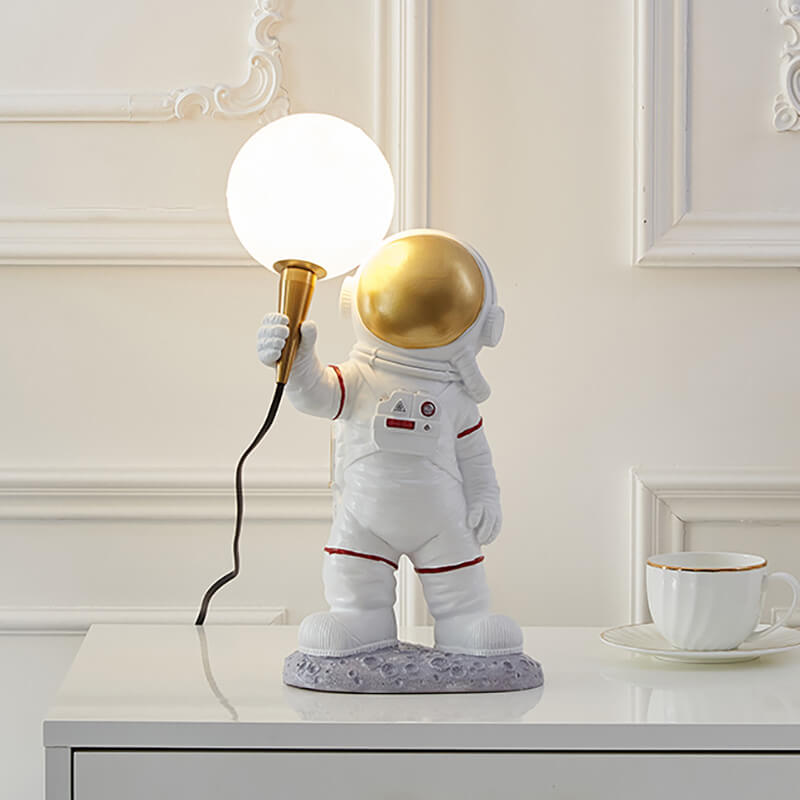 Spaceman Resin Table Lamp