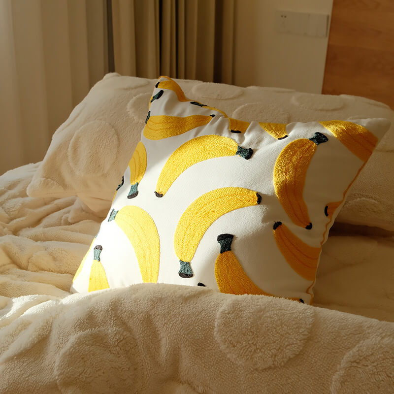 Banana Throw Pillow Cover