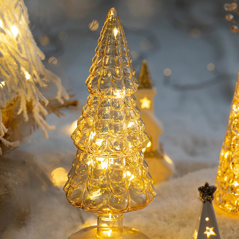 Christmas Tree Glass Night Lamp