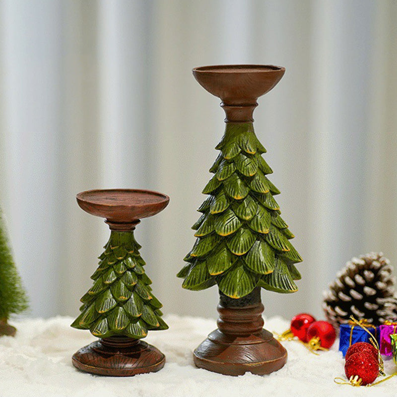 Christmas Tree Resin Candle Holder