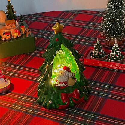 Christmas Tree Resin Light Ornament