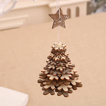 Christmas Wooden Wind Chimes Ornaments