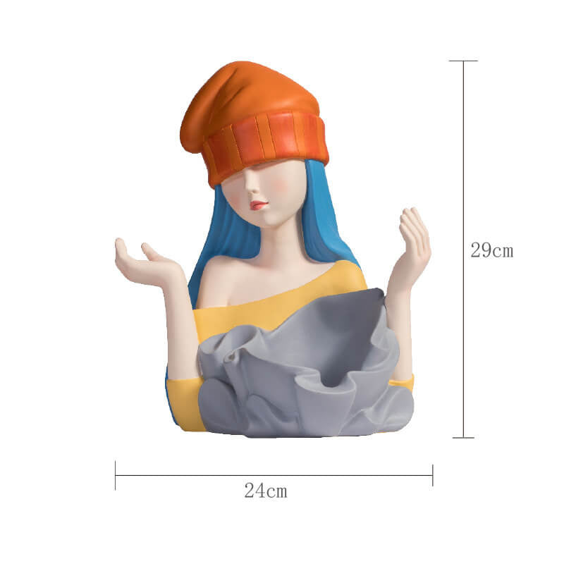 Cool Girl Resin Decoration