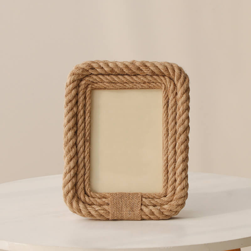 Frame With Rope MOREUSHOP | Creative Hemp Rope Photo Frame – Moreushop