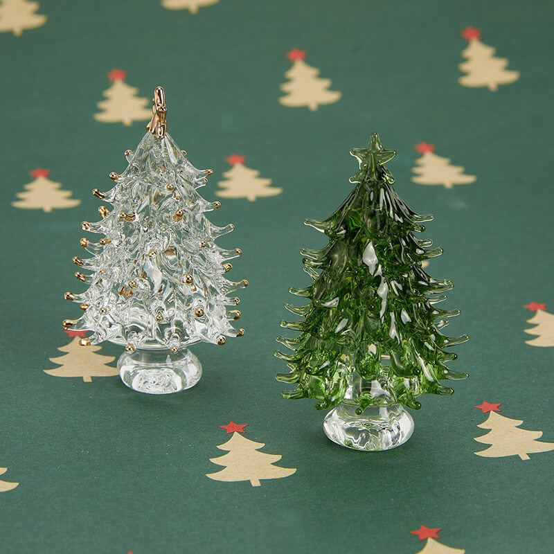 Crystal Glass Christmas Tree Ornament
