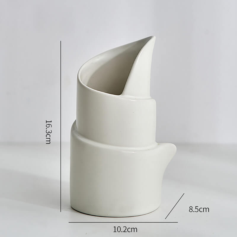 Curled Ceramic Vase