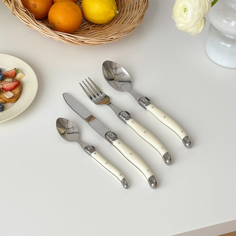 Curved Handle Cutlery 4Pcs Set