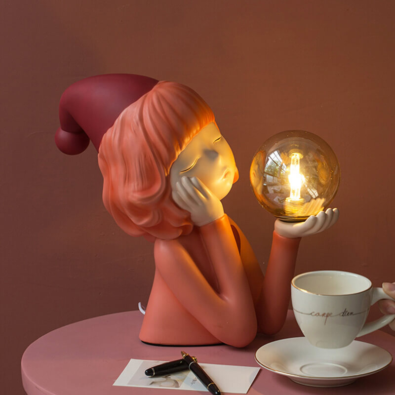 Elf Girl Resin Table Lamp