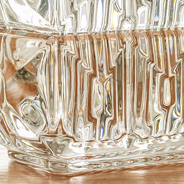 Embossed Crystal Glass Vase