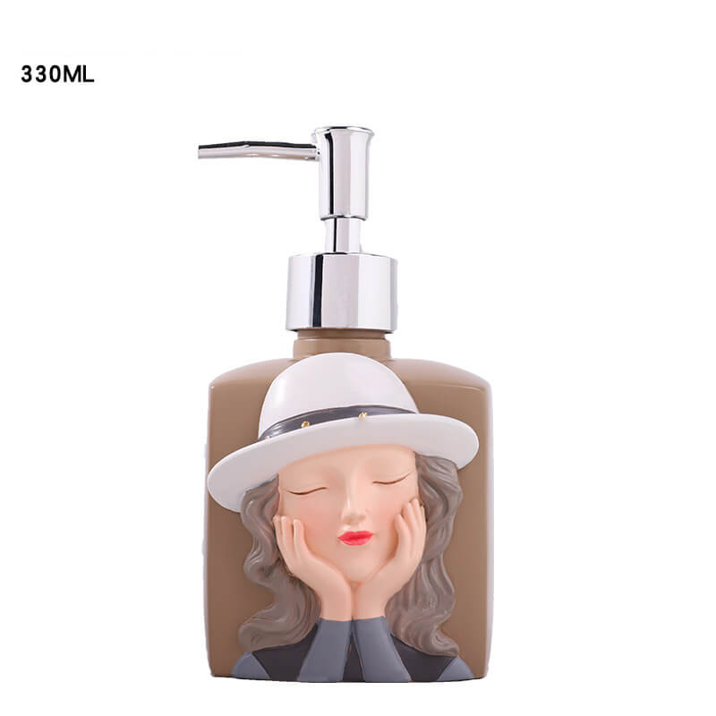 Fashion Girl Resin Soap Dispenser