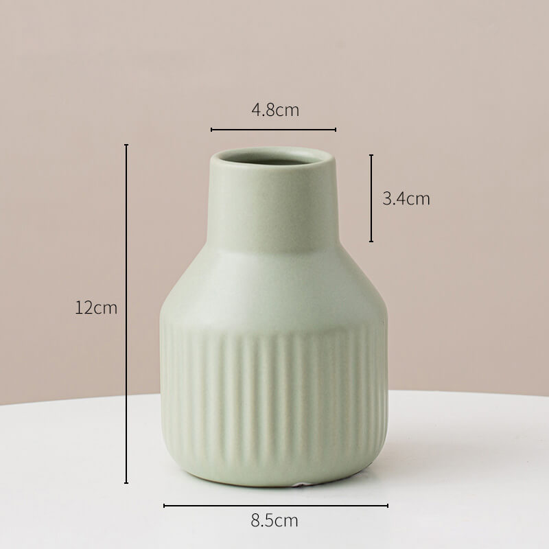 MOREUSHOP | Simple Striped Ceramic Vase – Moreushop