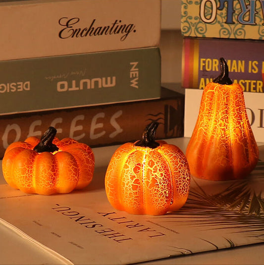 Halloween Resin Pumpkin Lamp Decoration