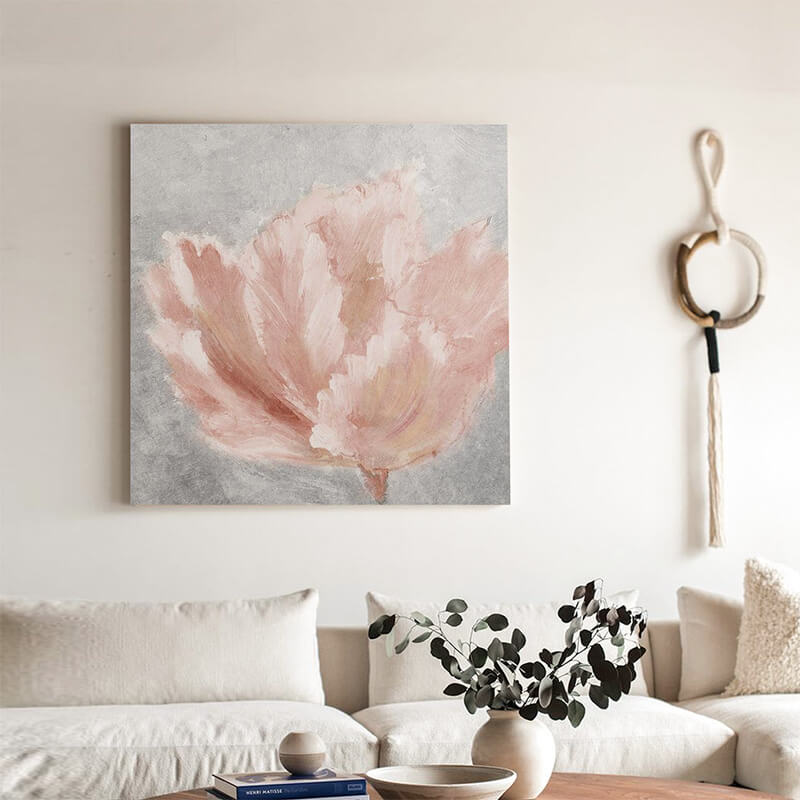 Hand Painted Abstract Flower Oil Painting