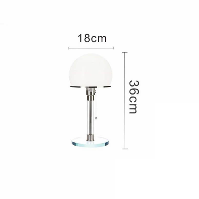 Hemispherical Glass Table Lamp