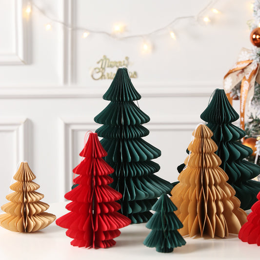 Honeycomb Folded Paper Christmas Tree